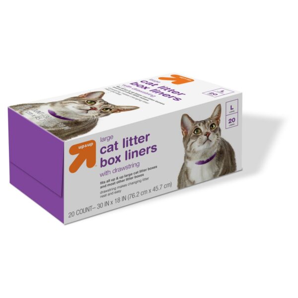 Cat Litter Box Drawstring Liners - Large - up & up™