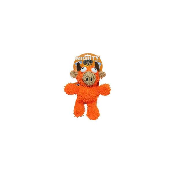 Mighty Microfiber Bull Dog Toy - Orange - M