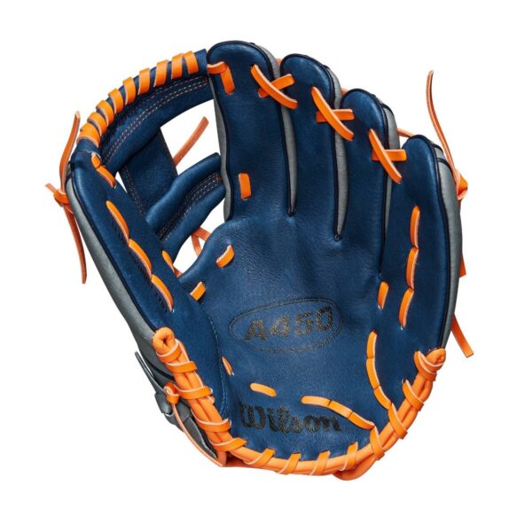 Wilson A450 11.5" Baseball Glove - Gray/Blue/Orange
