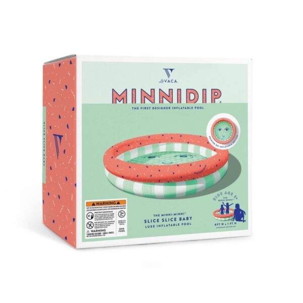 Minnidip Watermelon Minni-Minni Kiddie Pool - Coral Red