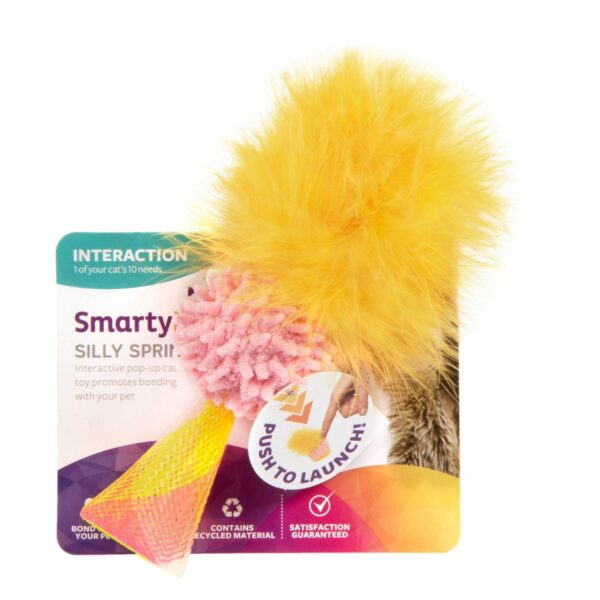 SmartyKat Silly Springer Mesh Pop-Up Launcher Cat Toy