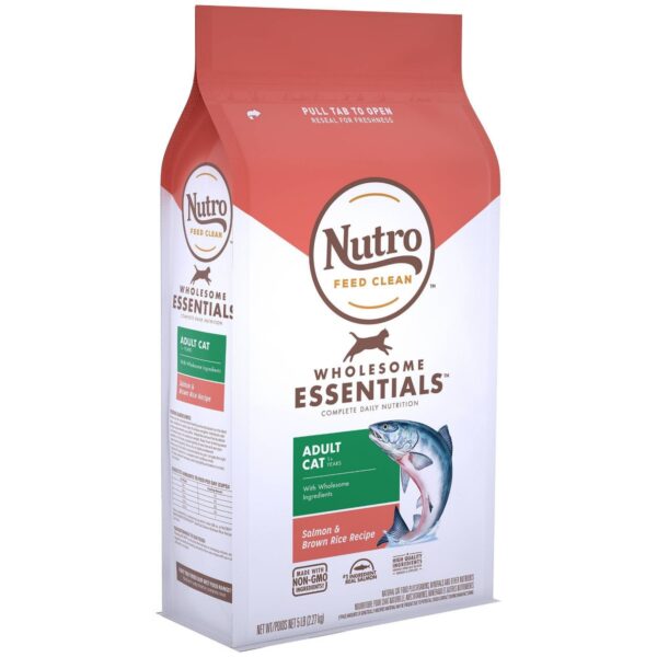 Nutro Wholesome Essentials Salmon & Brown Rice Recipe Adult Premium Dry Cat Food - 5lbs