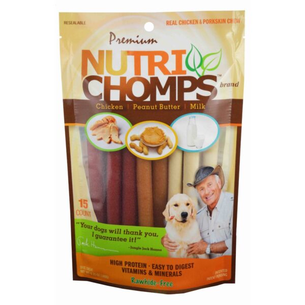 Nutri Chomps Assorted Flavor Mini Twist Dog Treats - 15ct