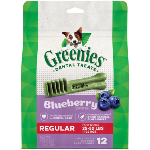 Greenies Blueberry Regular Dental Dog Treats - 12ct
