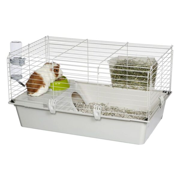 Ferplast Cavie Large Size Multi-Level Guinea Pig Cage with Water Bottle, Food Dish and Guinea Pig Hide-Out
