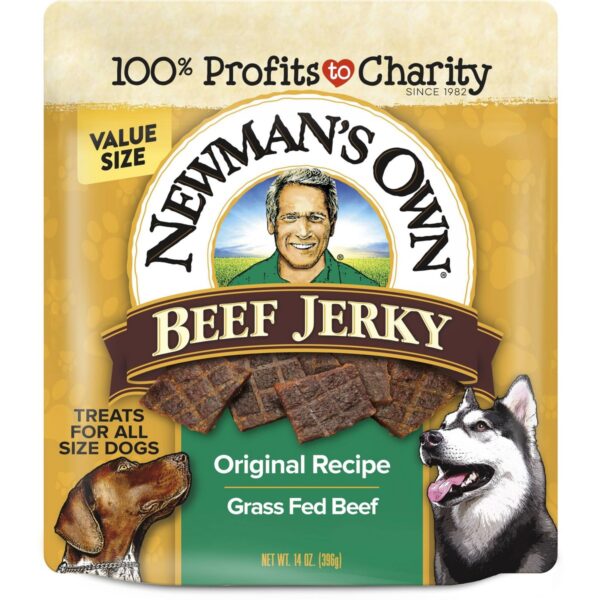 Newman's Own Beef Jerky Soft Dog Treats - 14oz