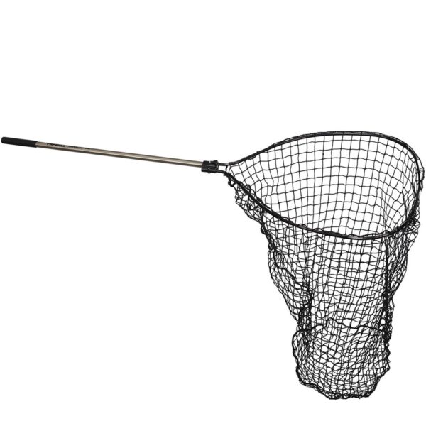 Frabill 8415 32 Inch Tangle Free Knotless Fish Friendly Extra Strong Stainless Steel Power Catch Weighted Fishing Net with Adjustable Handle