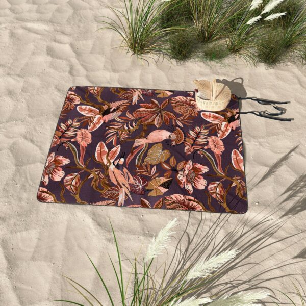 Marta Barragan Camarasa 2Pink tropical birds landscape Picnic Blanket - Deny Designs