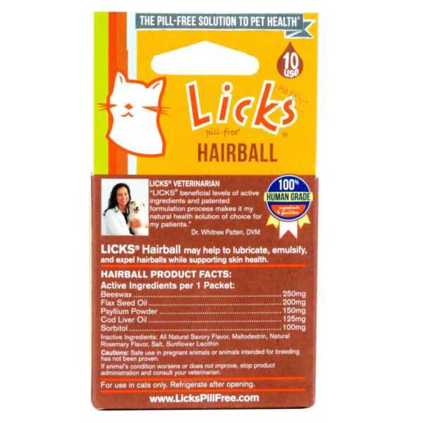 Licks Cat Hairball Remedy - 10ct