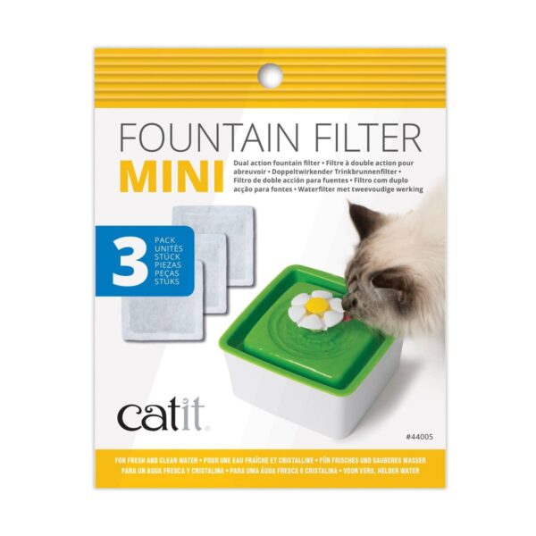 Catit 2.0 Mini Fountain Filter for Cats - 3pk
