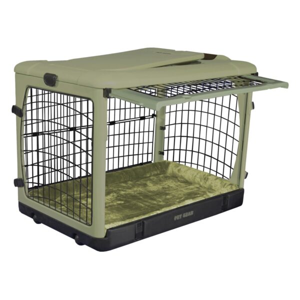 Dog Gear "The Other Door" Steel Dog & Cat Crate - 42" - Sage