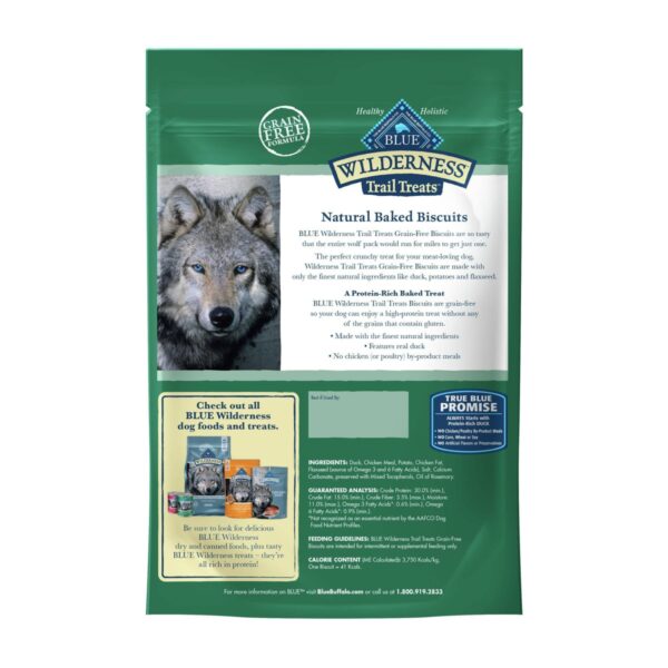Blue Buffalo Wilderness Trail Treat Duck Recipe Grain Free Dog Treats - 10oz