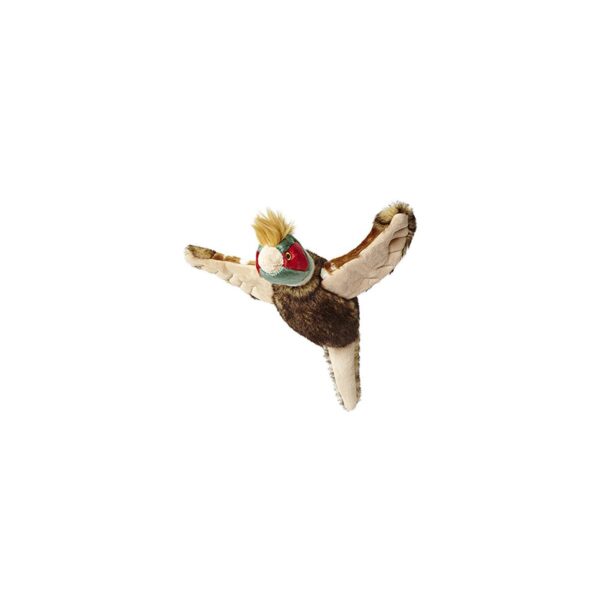Fluff & Tuff IKE The Pheasant, Large Plush Dog Toy with Squeaker