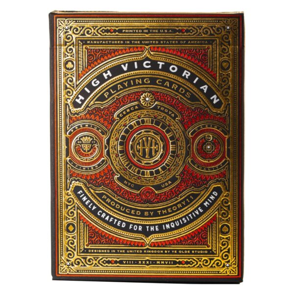 High Victorian Playing Cards Red