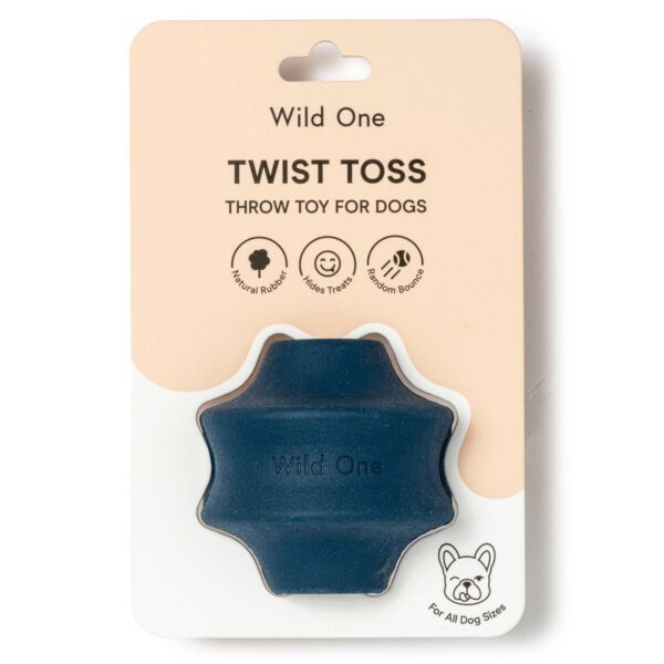 Wild One Twist Toss Interactive Dog Toy - Blue