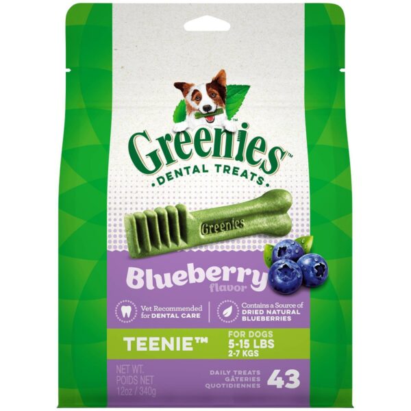 Greenies Blueberry Teenie Dental Dog Treats - 43ct