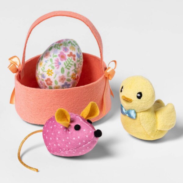 Easter Basket Gift Set Cat Toy - 3pk - Boots & Barkley™