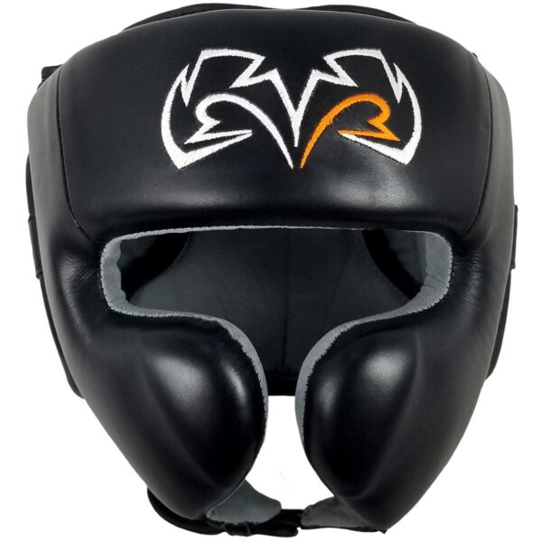 Rival Boxing RHG30 Mexican Style Cheek Protector Headgear - Large - Black/Black
