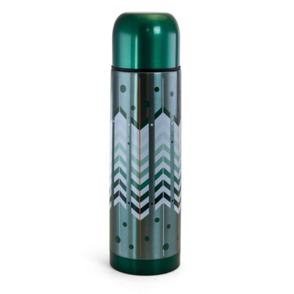 Gibson Home Cassidy Wave 2 Piece 16 Ounce Stainless Steel Travel Thermal Bottles