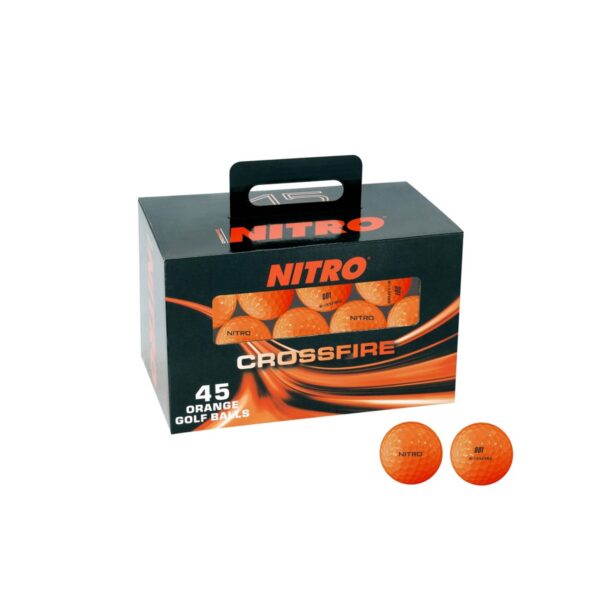 Nitro Golf Crossfire Golf Balls Orange - 45pc