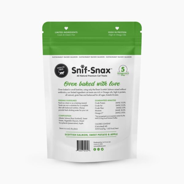 Snif-Snax High Fiber All Natural Salmon, Sweet Potato & Apple Cat Treats - 3oz
