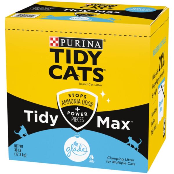 Tidy Cats Max Glade Clear Spring Cat Litter Clumping - 38lbs