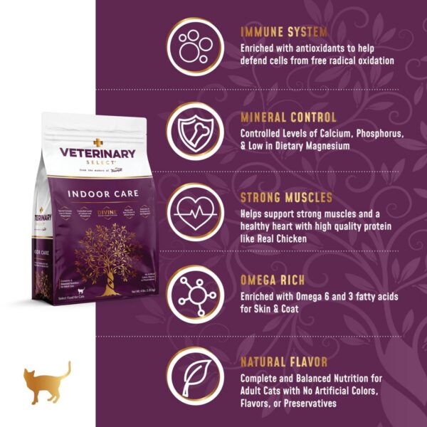 Veterinary Select Indoor Care Adult Premium Dry Cat Food - 4lbs