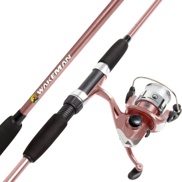 Wakeman Fishing Rod and Reel Combo - Pink