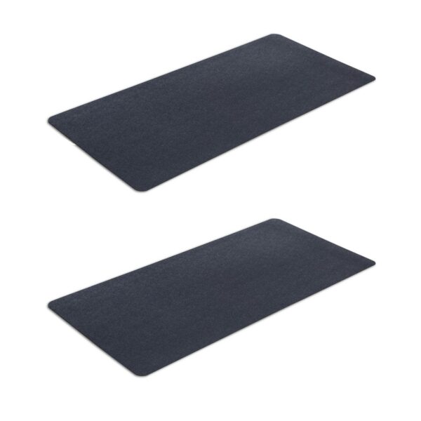 MotionTex Indoor At Home Fitness Equipment Floor Protection Exercise Mat for Treadmills, Ellipticals, and Bikes,  24 x 48 Inch  (2 Pack)