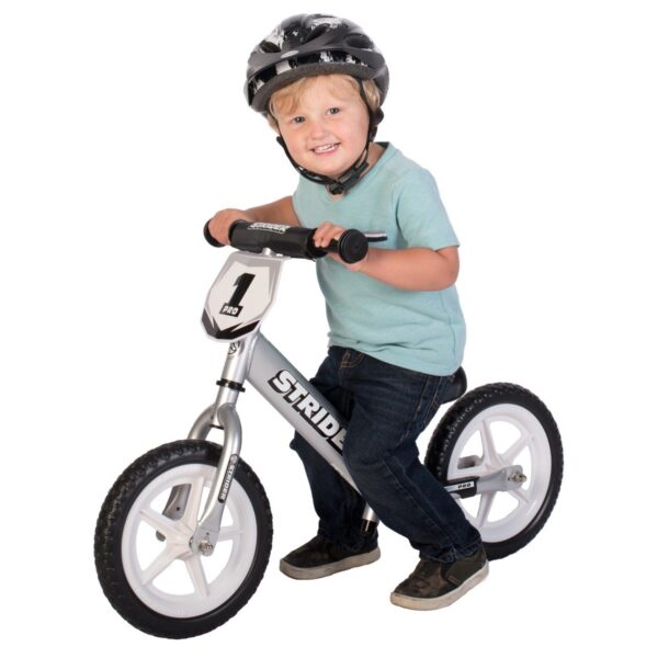 Strider Pro 12" Kids' Balance Bike - Silver