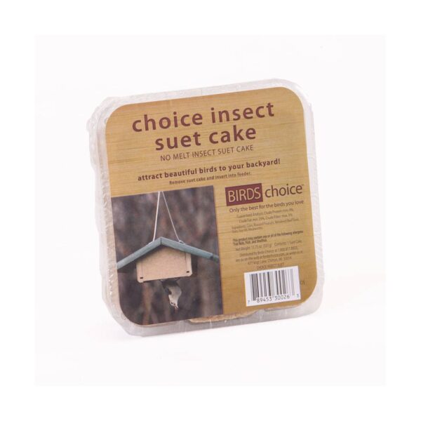 Birds Choice Insect Suet Cake 11.75oz, Case of 12