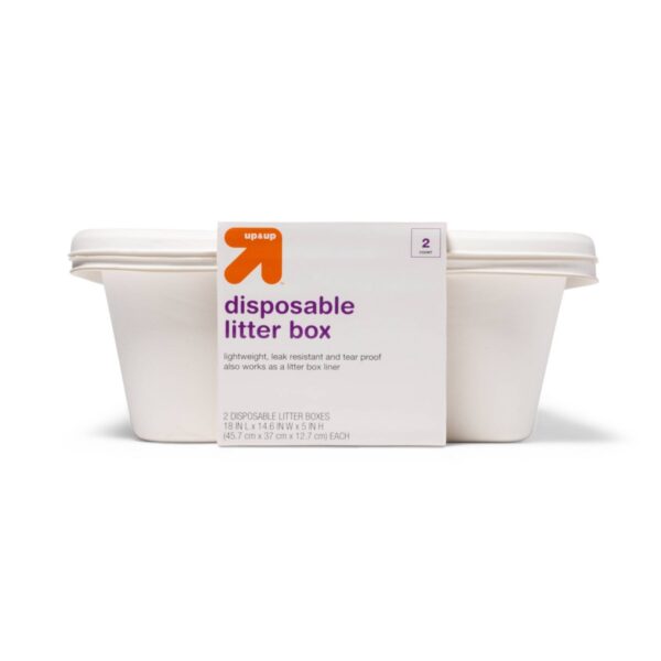 Biodegradable and Disposable Cat Litter Pan - 2pk - up & up™