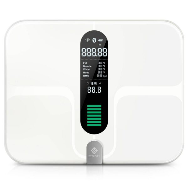 Smart Fitness Scale with Body Composition and Resistance Bands Black - Etekcity