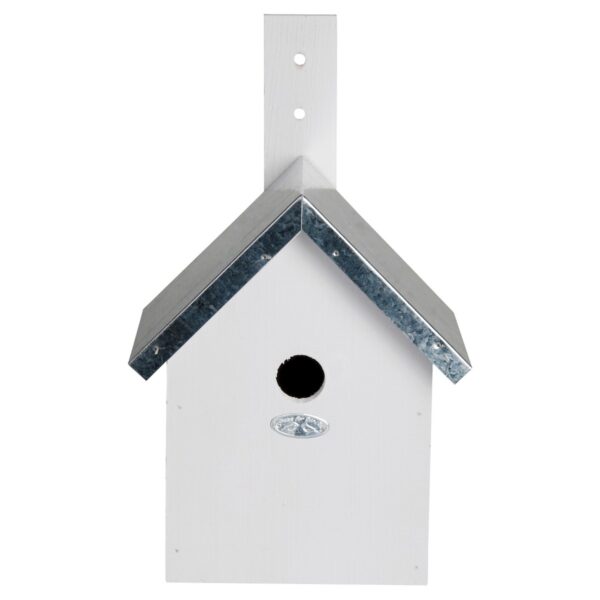 7.6" Birdhouse - White - Cement - Esschert Design