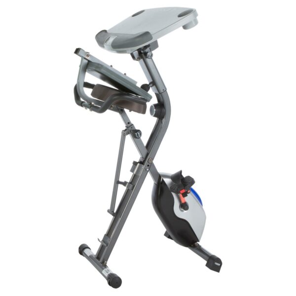 Exerpeutic Workfit 1000 Desk Station Folding Exercise Bike with Pulse