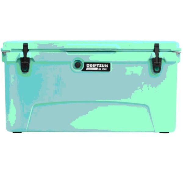 Driftsun DS-ICE-110SF Heavy Duty Rotomolded Thermoplastic UV Resistant Portable 110 Quart Insulated Hardside Ice Chest Beverage Cooler, Sea Foam Green