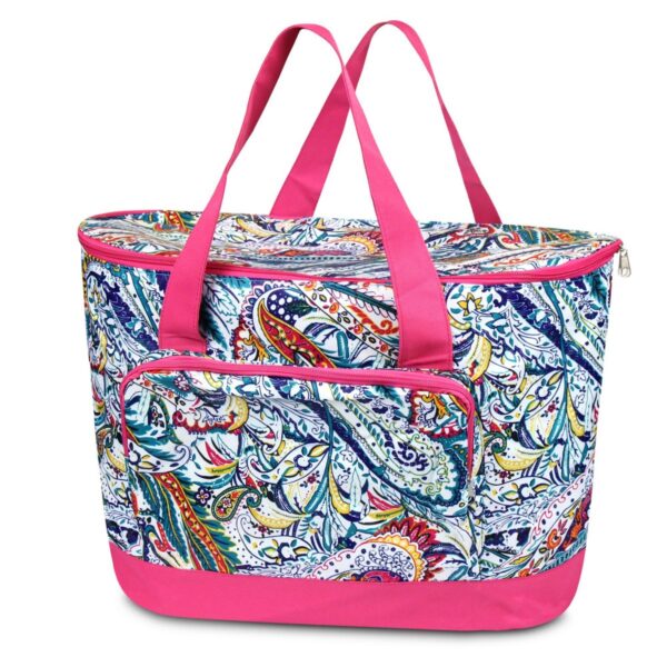 Zodaca Fashionable Large Cooler Bag, Multi-color Paisley