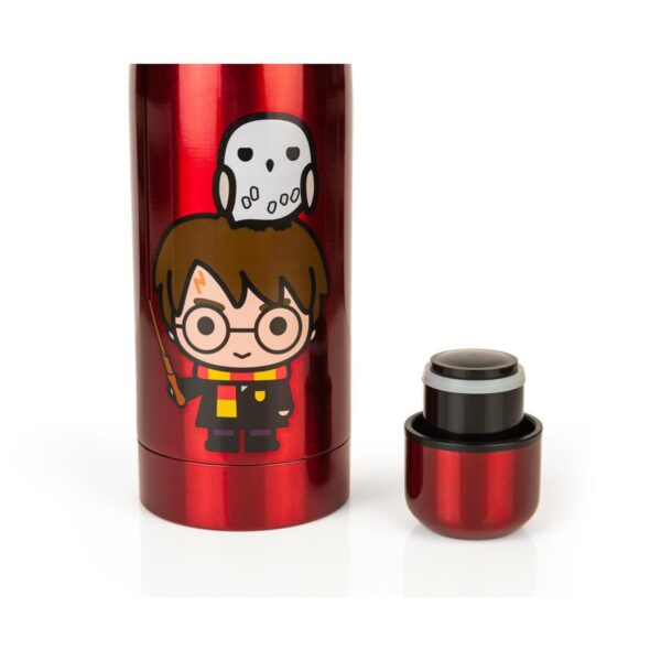 Seven20 Harry Potter & Hedwig Chibi Characters Aluminum Water Bottle | Holds 17 Ounces