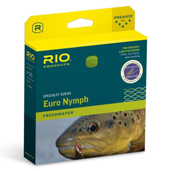 RIO Fly Fishing 80 Foot FIPS Competition Legal Tapered Ultra Thin High Visibility One Size Fits All European Nymph Line, Freshwater
