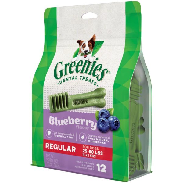 Greenies Blueberry Regular Dental Dog Treats - 12ct