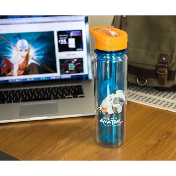 Surreal Entertainment Avatar: The Last Airbender Aang and Appa Water Bottle | Holds 16 Ounces