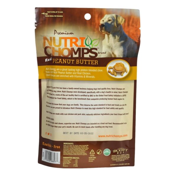 Nutri Chomps Nutri Chomps Peanut Butter Mini Twist Chewy Treats Dog Treats - 10ct