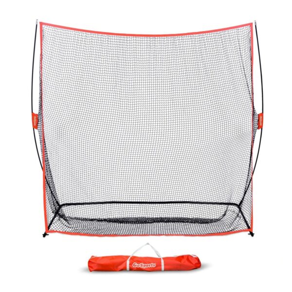 GoSports Golf Practice Hitting Net, 7 x 7 Foot Personal Driving Range with Ball Return Feature and Carrying Bag for Indoor or Outdoor Use