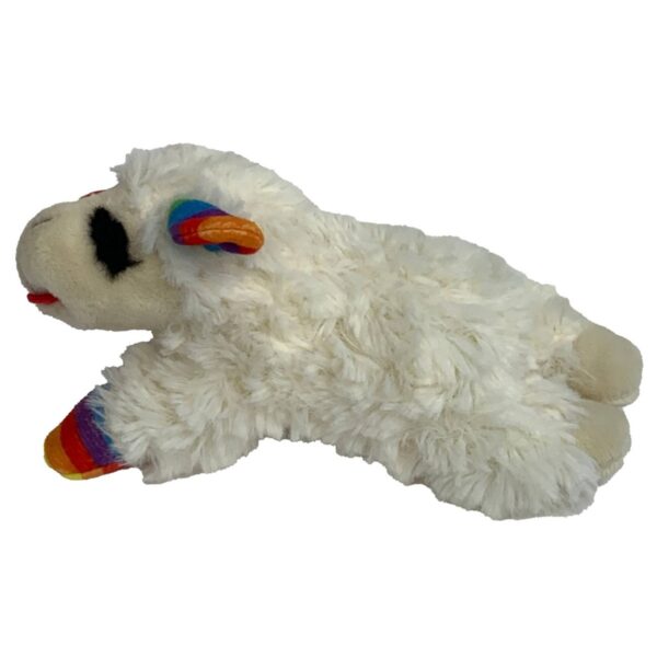 Multipet Pride Lamb Chop Rainbow Stripes Dog Toy - 6"
