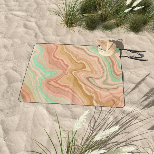 Marta Barragan Camarasa Abstract A sea of dunes I Picnic Blanket - Deny Designs