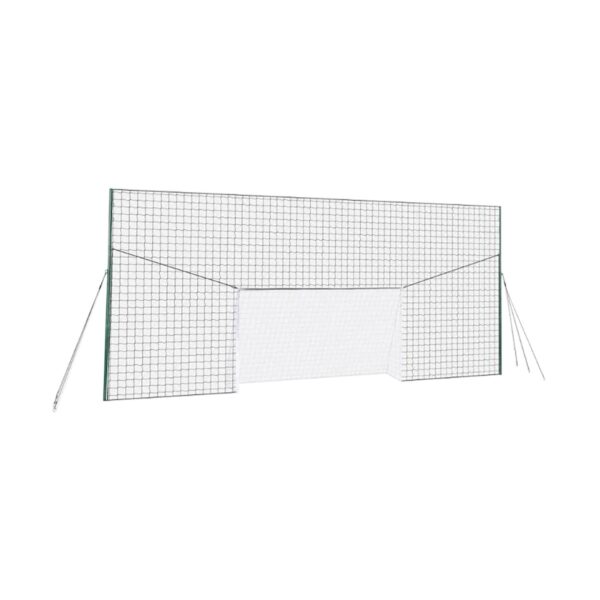Open Goaaal JX-OGFS1 Adjustable Soccer Practice Net Rebounder Backstop with Training Goal, Standard Size (2 Pack)