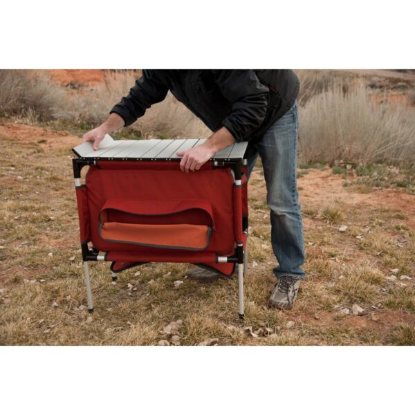 Camp Chef Mountain Series Sherpa Table & Organizer - Red