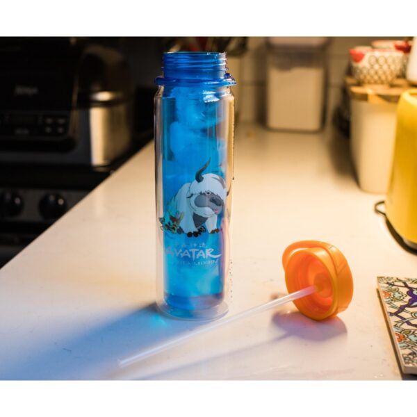 Surreal Entertainment Avatar: The Last Airbender Aang and Appa Water Bottle | Holds 16 Ounces