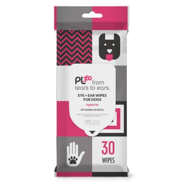 PL360 Eyes and Ears Dog Wipes - 30ct