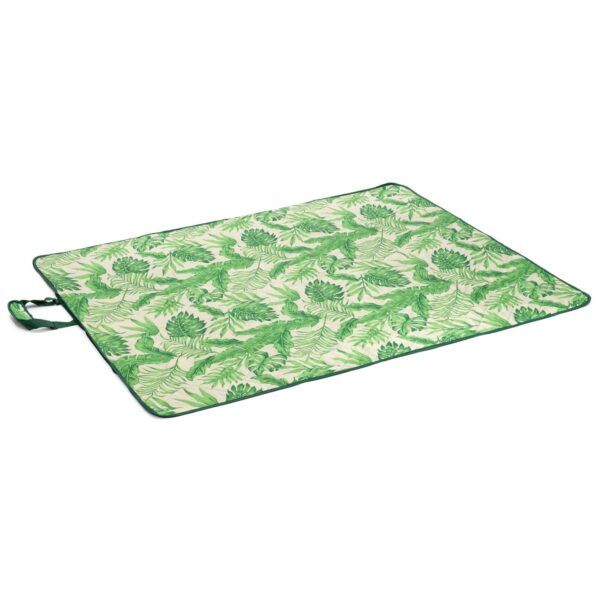 SlumberTrek 3053254VMI All Weather Reversible Water Resistant Foldable Blanket Mat for Beach, Picnic, and Outdoor Concert with Palm Tree Print
